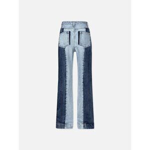 FRAME Atelier Pieced Slim Stacked Jeans. Sz: 27